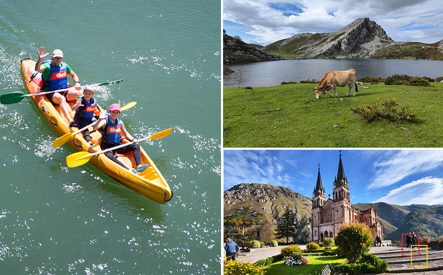 Descenso del Sella, Lagos de Covadonga, Covadonga