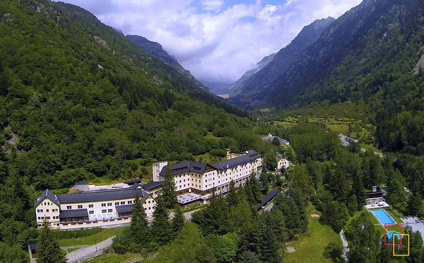 Vista panorámica del Balneario de Caldes de Boí