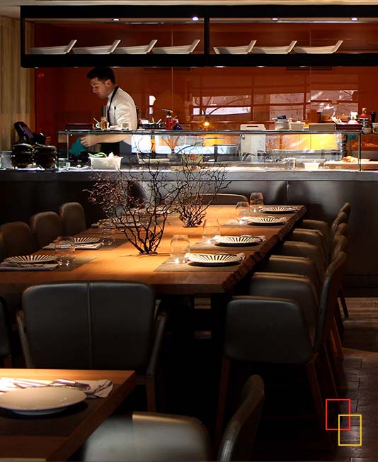 Interior del Restaurante RíasKRU, Barcelona