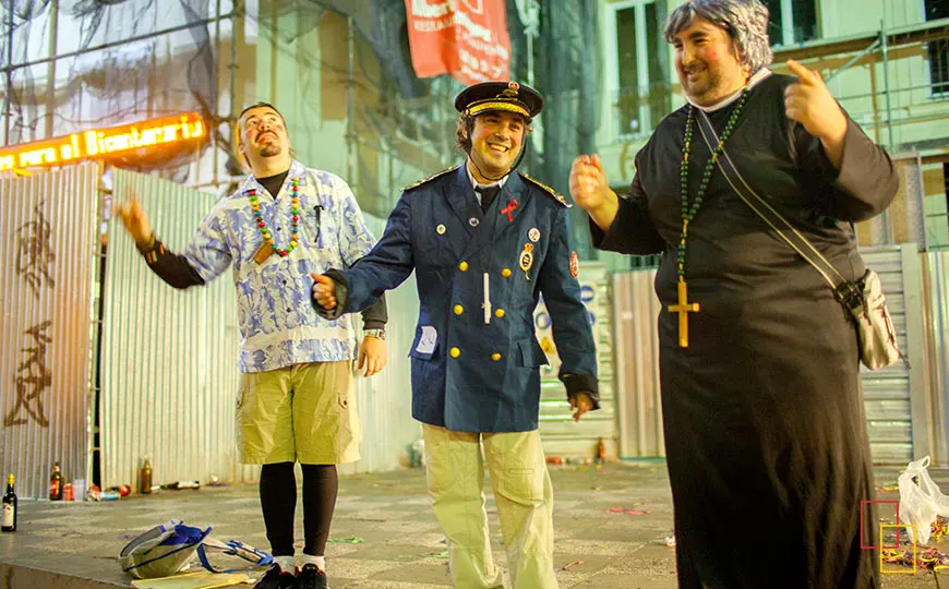 concurso de chirigotas en los carnavales de Cádiz