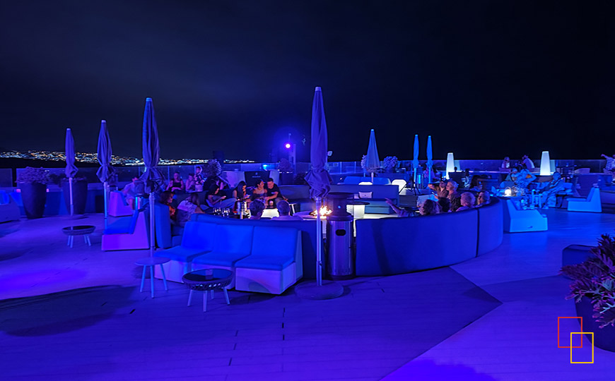 Sky bar en la planta 16 del Hard Rock Hotel Tenerife