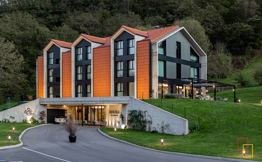 Exterior del Hotel Ecos del Sella