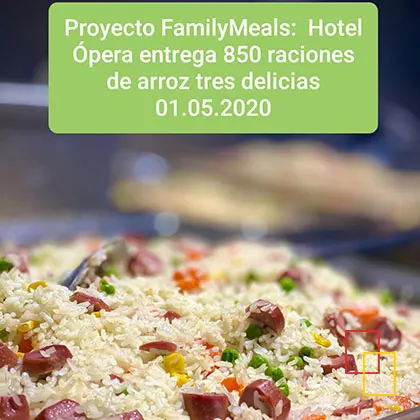 Hotel Ópera participa en el Proyecto FamilyMeals