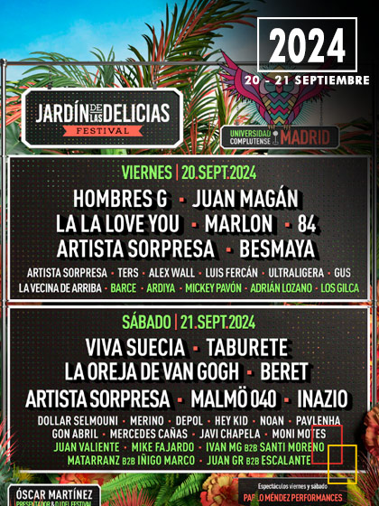 Jardín de las Delicias Festival, en la Universidad Complutense de Madrid