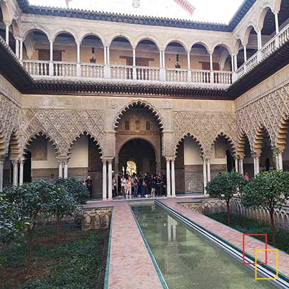 Patio de las Doncellas de los Reales Alcázares de Sevilla