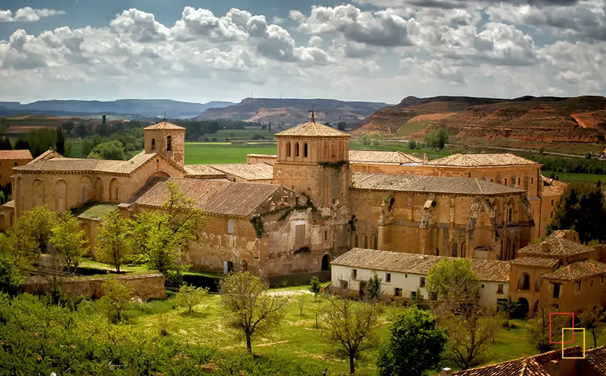 Panorámica de Monasterio de Santa María de Huerta