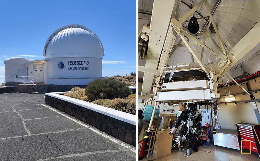 Telescopio Carlos Sánchez en el Observatorio del Teide